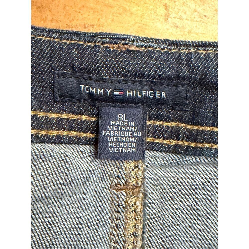VINTAGE Tommy Hilfiger Women’s Straight Leg Dark Wash Jeans Size 8L (6513) - Picture 8 of 9